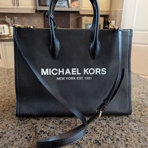Michael Kors Black Leather Tote